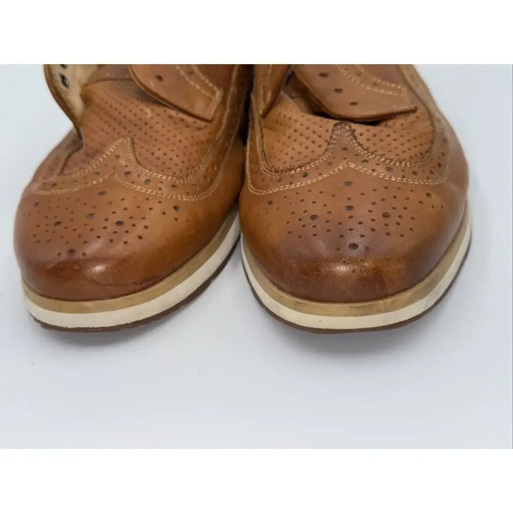 Florsheim Mens 9D Dress Shoes Limited Leather‎ Brown Flux Wing Tip Ox 15108-257